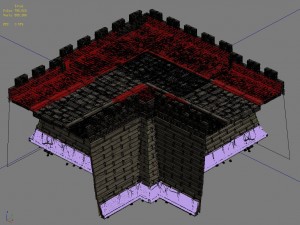 city gate - city wall - city corner 02 3D Model