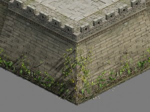 city gate - wall - vineyard Modelo 3D