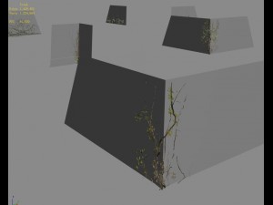 city gate - wall - vineyard 3D Model