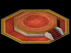 cidade - plataforma octogonal Modelo 3D