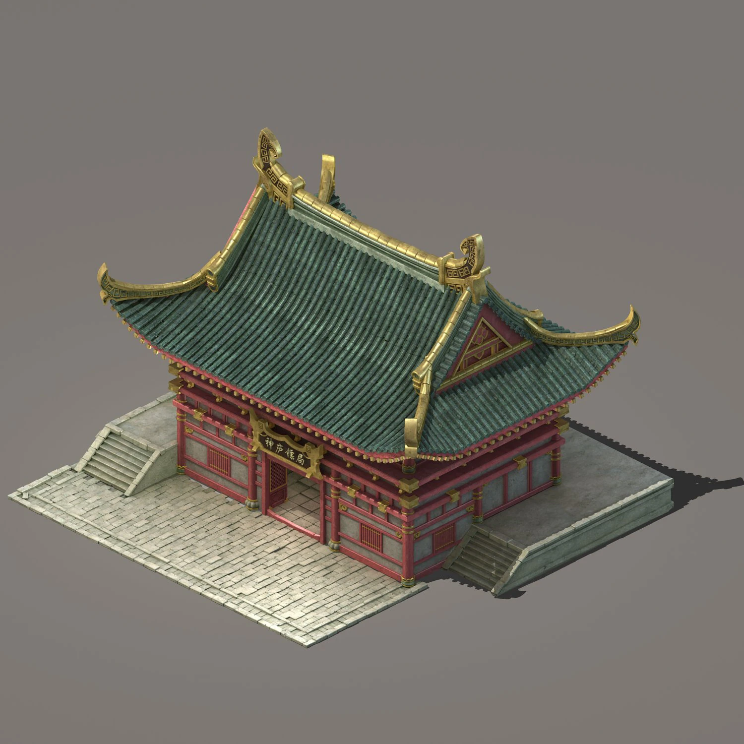 city building - escort 032 3D Model .c4d .max .obj .3ds .fbx .stl .blend 