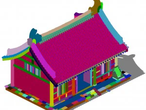city building - shop 032 3D Model