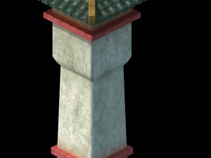 city building - city post 3D Модель