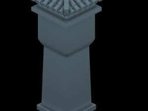 city building - city post 3D Модель