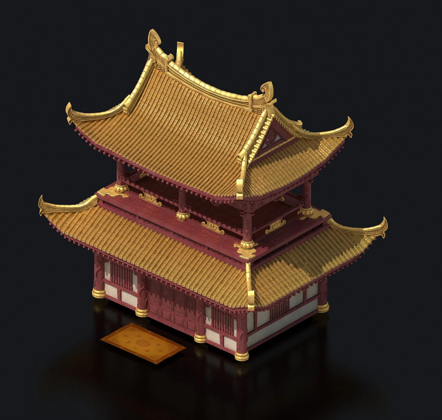city building - luxury building 3D Model .c4d .max .obj .3ds .fbx .stl .blend