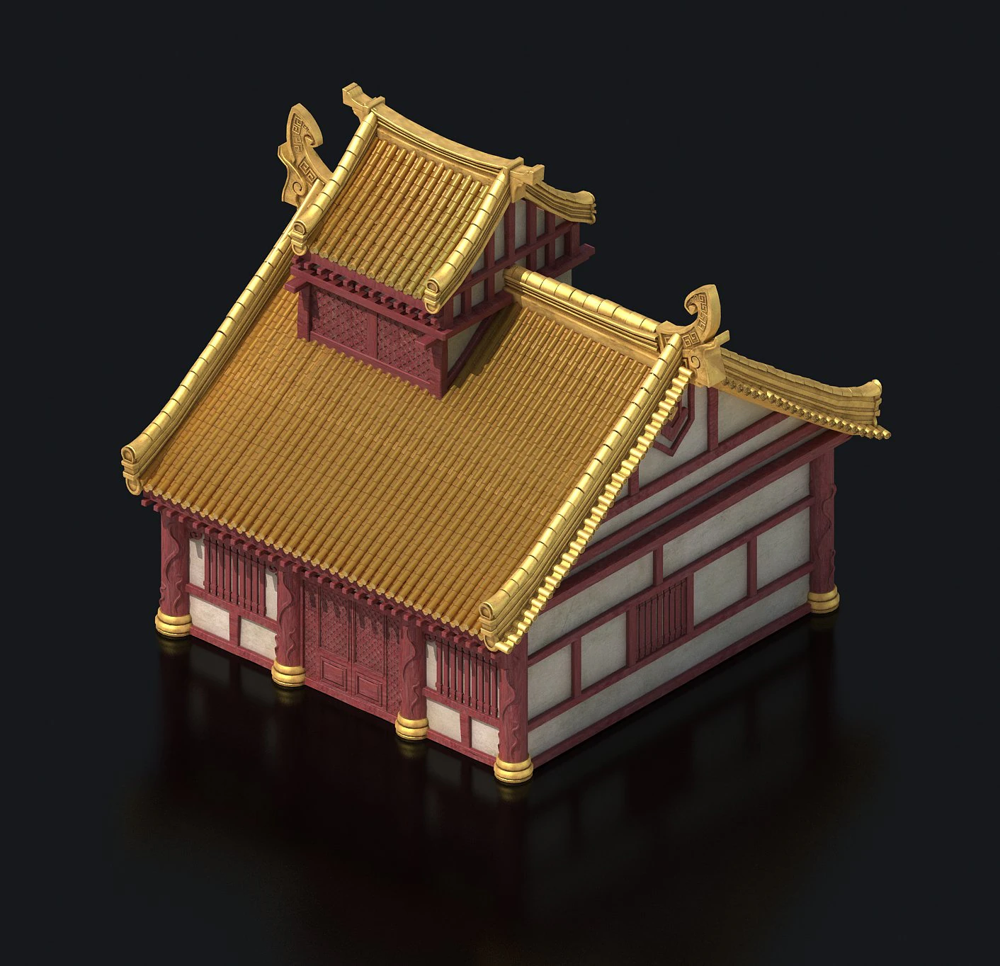 city building - luxury house 03 3D Model .c4d .max .obj .3ds .fbx .stl .blend 