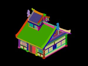 city building - luxury house 03 3D Model