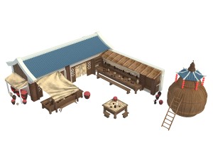 city building - pub 032 3D Model