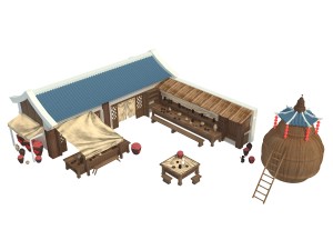 city building - pub 032 Model 3D