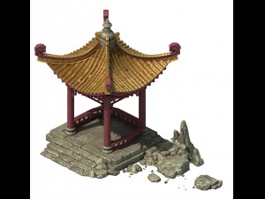 city building - gazebo 032 Modèle 3D