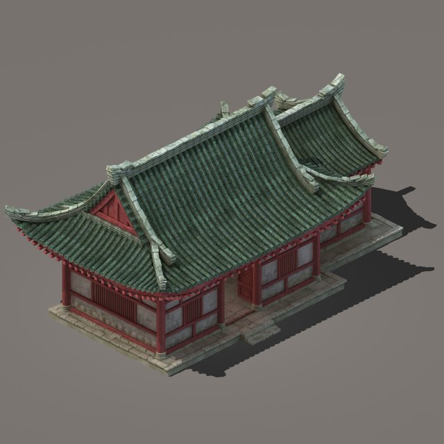 city building - house 032 Modèle 3D .c4d .max .obj .3ds .fbx .stl .blend 