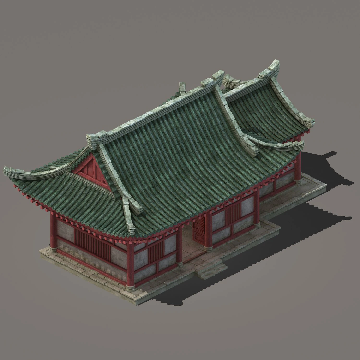 city building - house 032 3D Model .c4d .max .obj .3ds .fbx .stl .blend 