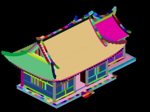 city building - house 032 Modèle 3D