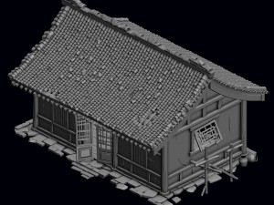 city building - broken house 3D Model
