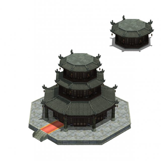city building - babel tower 3D Модель .c4d .max .obj .3ds .fbx .stl .blend 
