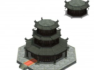 городское здание - Вавилонская башня 3D Модель