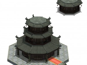 city building - babel tower 3D Модель