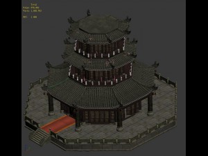 city building - babel tower 3D Модель