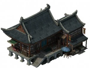 city building - shop 043 3D Model