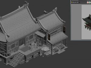 city building - shop 043 3D Model