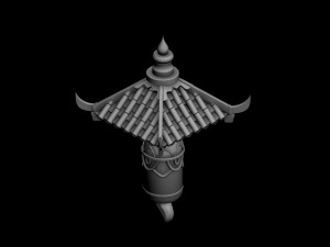 city building - decorative pavilions 03 Model 3D