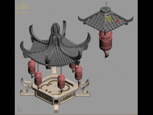 city building - decorative pavilions 03 Model 3D