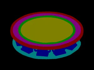 city - stairway platform 3D Model