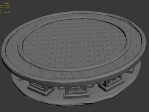 city - stairway platform 3D मॉडल