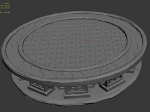 city - stairway platform 3D Model