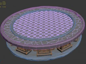 city - stairway platform 3D Model