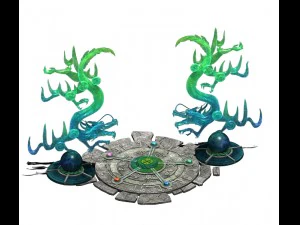 city - round chariography 05 3D Model