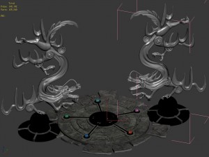 city - round chariography 05 Modelo 3D