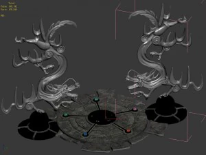 city - round chariography 05 3D Model