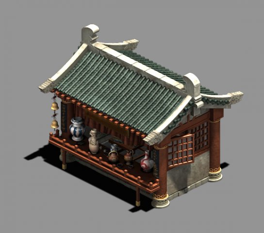 city - grocery store 16 3D Model .c4d .max .obj .3ds .fbx .stl .blend 