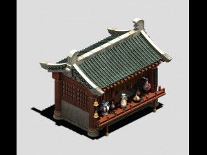 city - grocery store 16 3D Model