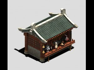 city - grocery store 16 3D Model