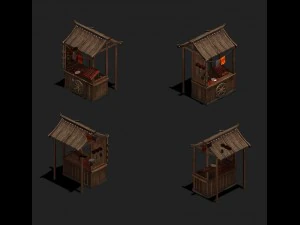 city - grocery store 17 3D Model