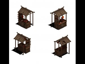 city - grocery store 17 3D Model