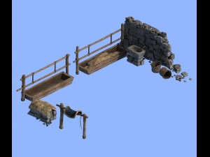 livestock - old horse circle Modelo 3D
