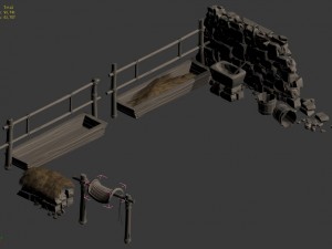 livestock - old horse circle Modelo 3D