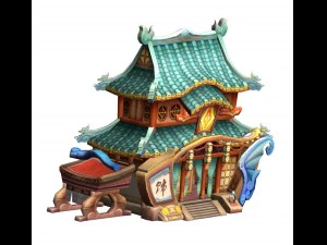 molde bajo - arquitectura - barco - altar - m&aacute;quina b Modelo 3D