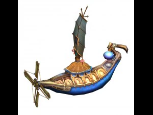 low mold - architecture - boat - altar - machine b 3D Model
