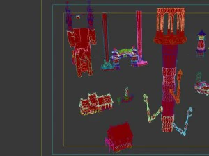 low mold - architecture - boat - altar - machine b 3D Model