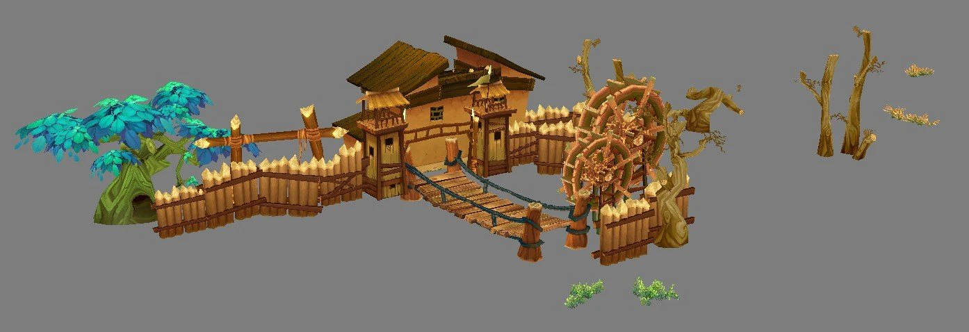 low mold - rural architecture 3D Model .c4d .max .obj .3ds .fbx .stl .blend 