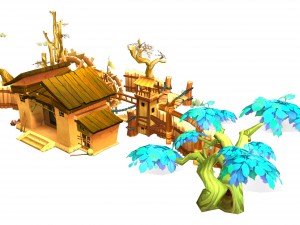 low mold - rural architecture Modèle 3D
