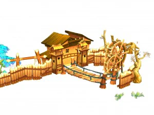 low mold - rural architecture 3D Model