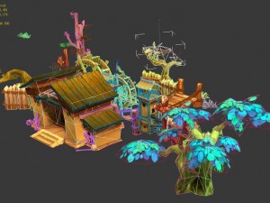 low mold - rural architecture Modèle 3D