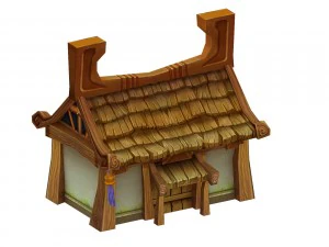 jogos de baixo molde - casas Modelo 3D