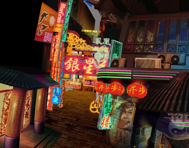 low model game - commercial street 3D मॉडल .c4d .max .obj .3ds .fbx .stl .blend 