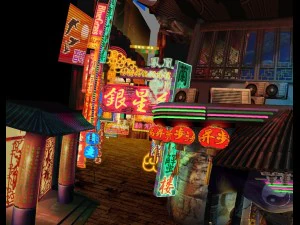 jogo de modelo baixo - rua comercial Modelo 3D